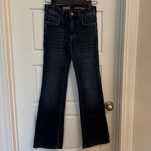Pilcro Dark Blue The Demilune Boot Cut Jeans